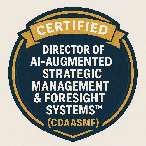 43- Certified Director of AI-Augmented Strategic Management & Foresight Systems™ (CDAASMF)